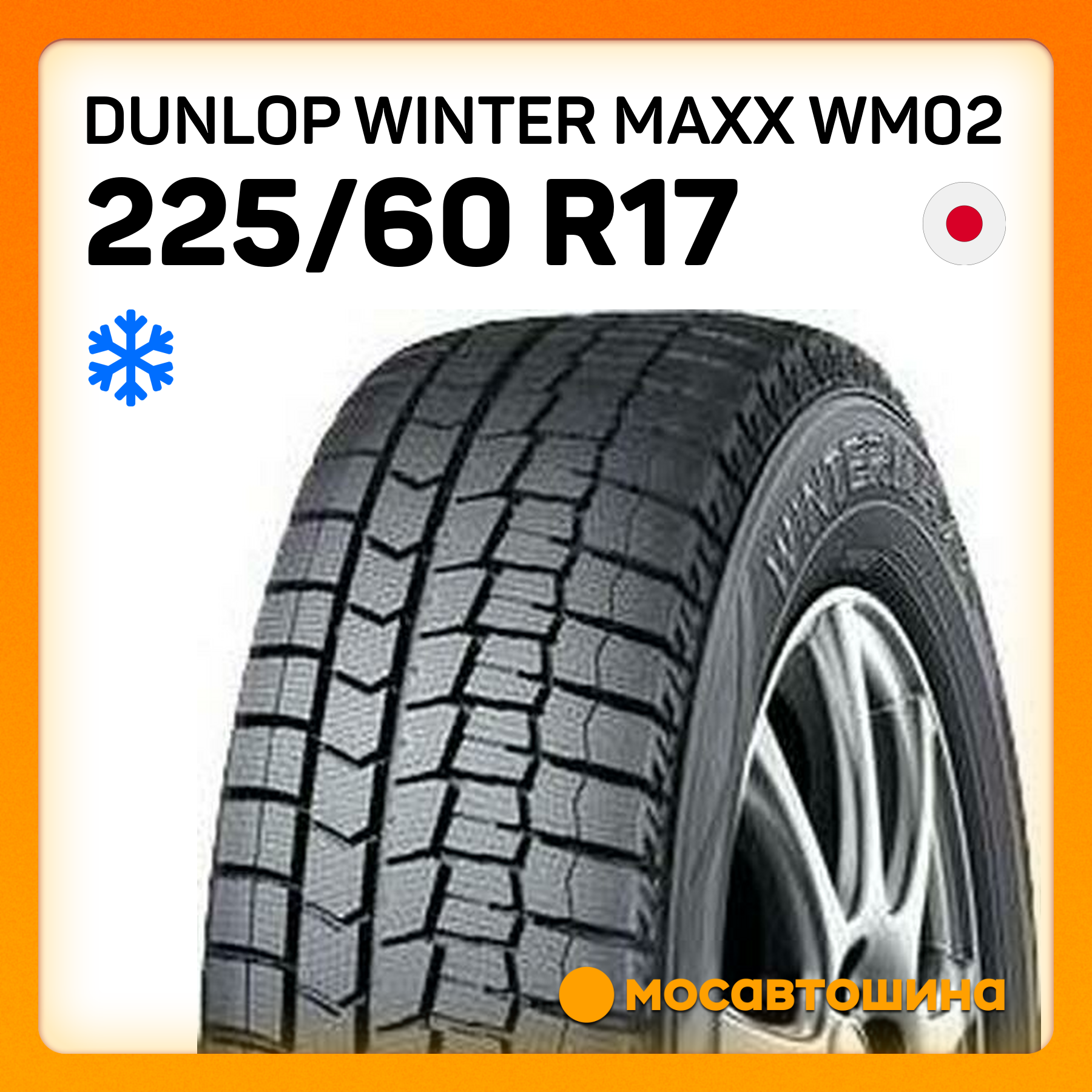 Шины Dunlop Winter Maxx WM02 225/60 R17 99T
