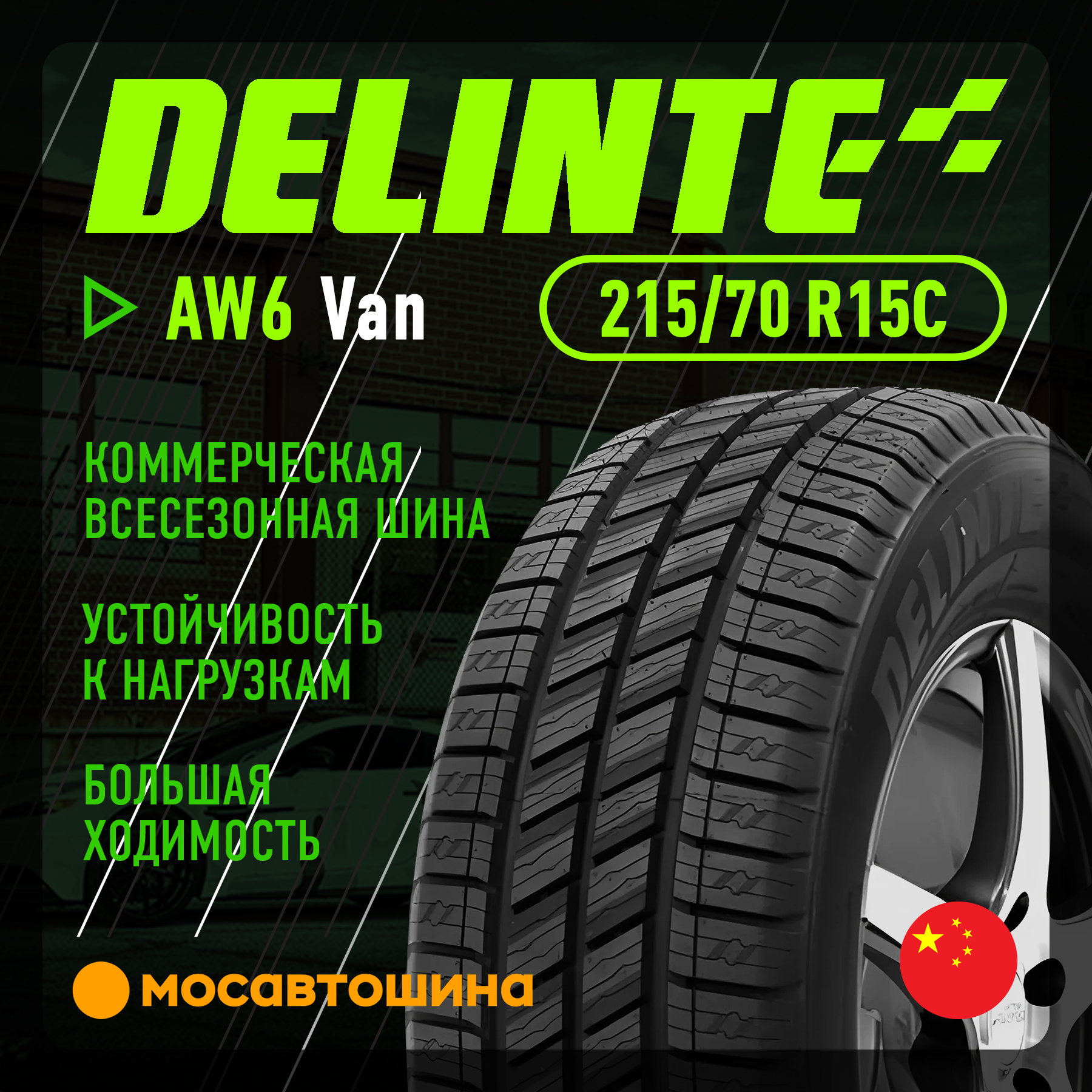 Шины Delinte AW6 Van 215/70 R15C 109/107S